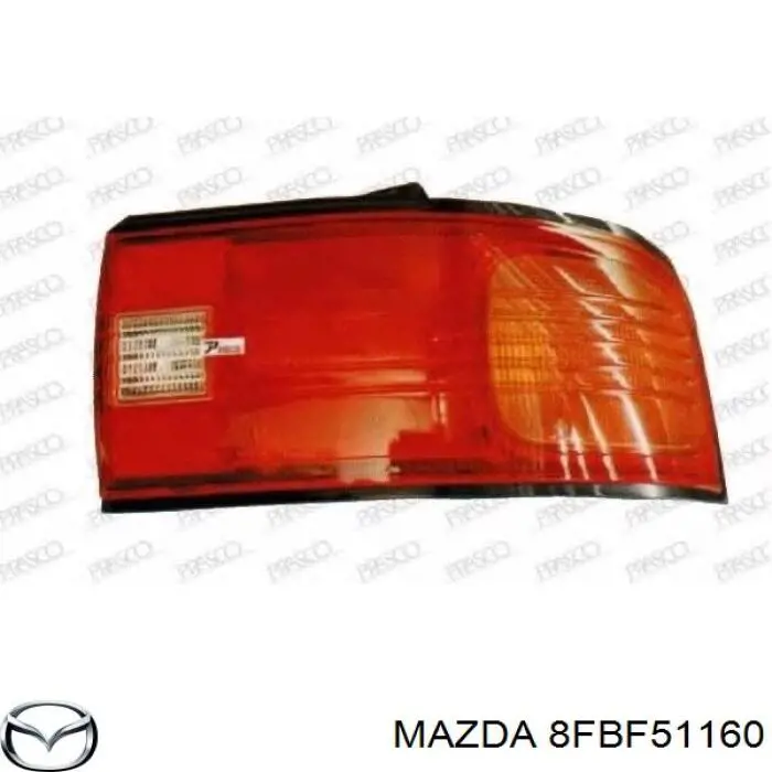 Ліхтар задній лівий Mazda 323 S 4 (BG) (Мазда 323)