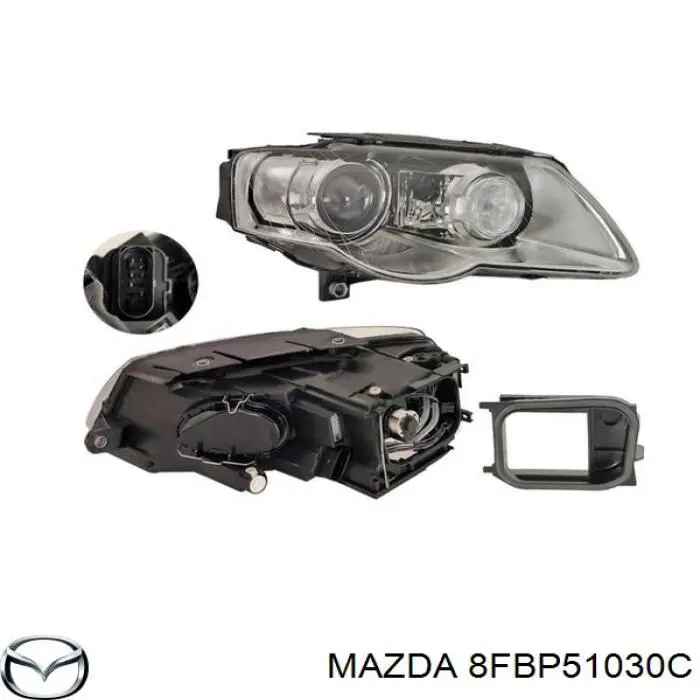 Фара правая Mazda BC6B510K0C ціна, від 47.57 USD