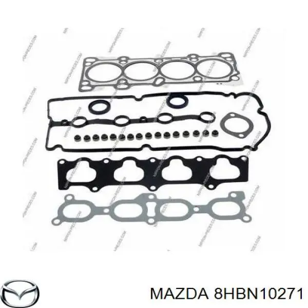 8HBN10271 Mazda комплект прокладок двигуна, повний