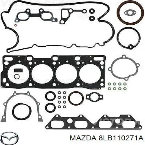 Купити 8LB110271A Mazda Комплект прокладок двигуна, верхній