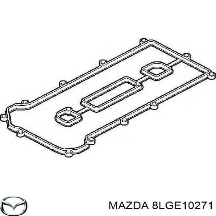 8LGL10271 Mazda комплект прокладок двигуна, повний