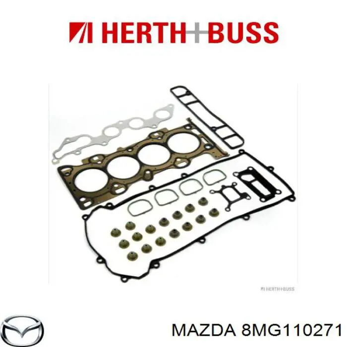 8MG110271 Mazda Комплект прокладок двигуна, верхній