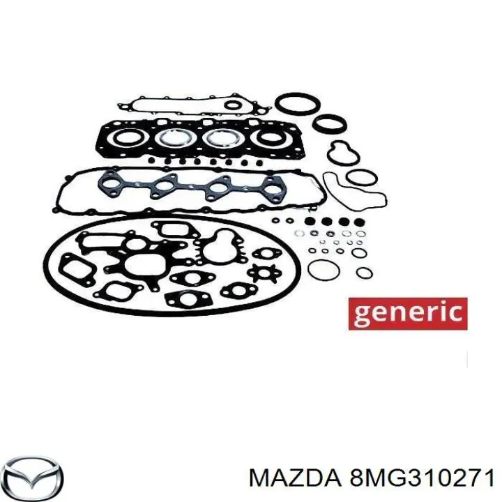 Комплект прокладок двигуна, повний Mazda 8MG310271 ціна, від 136.38 USD