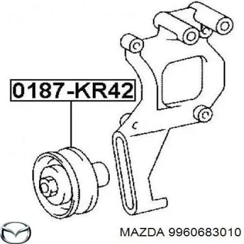 Підшипник стартера 9960683010 Mazda