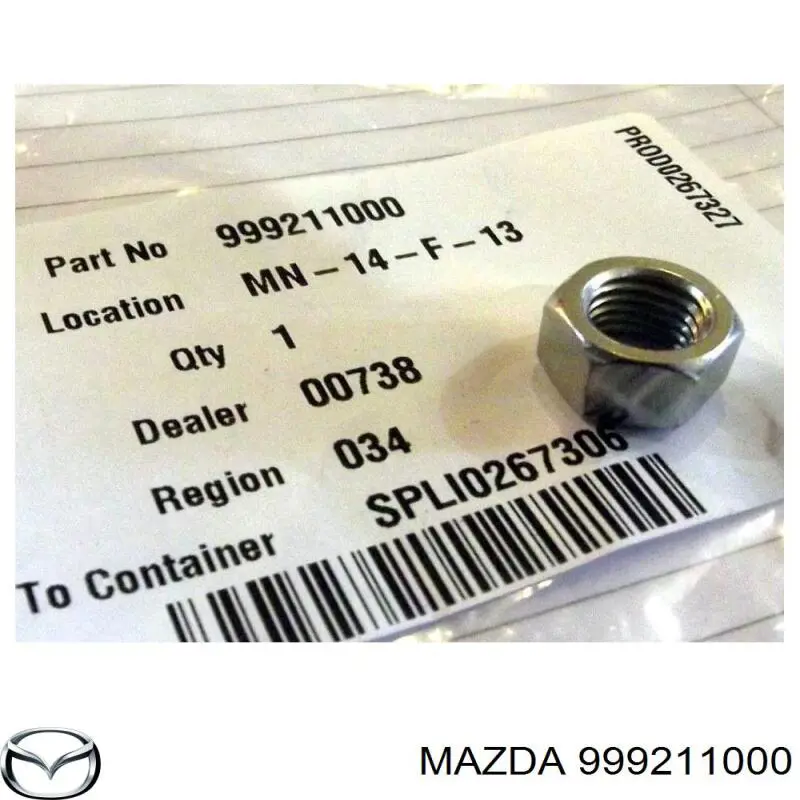  999211000 Mazda