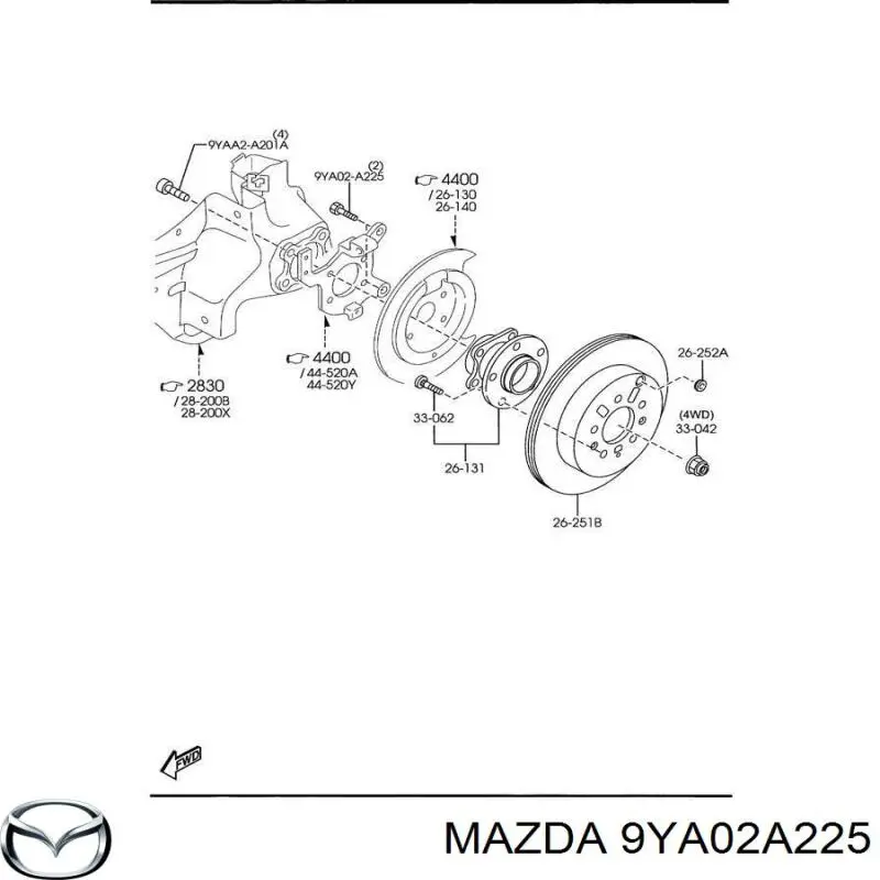  9YA02A225 Mazda