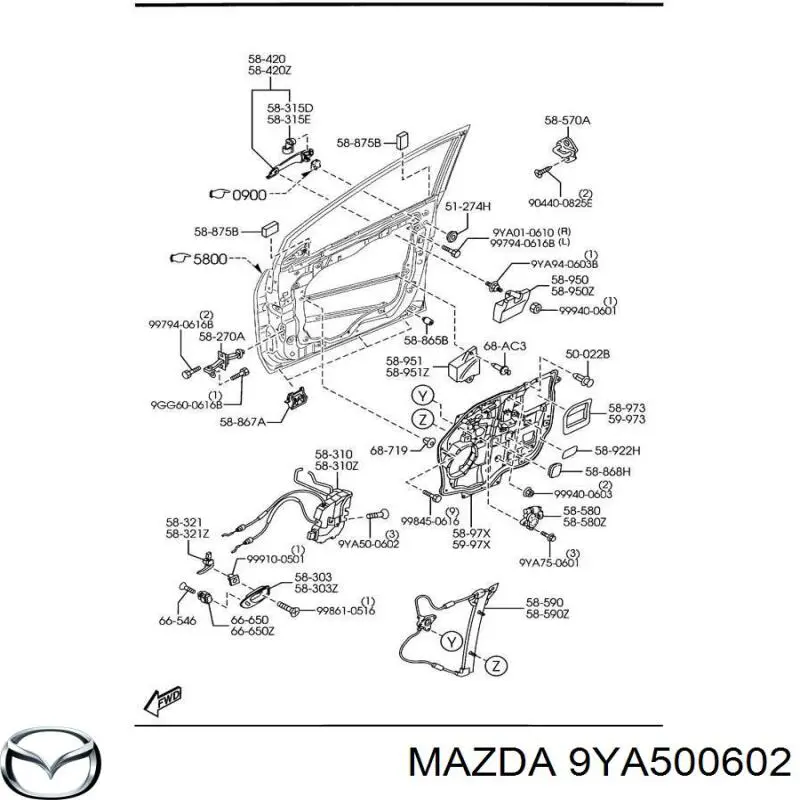  9YA500602 Mazda