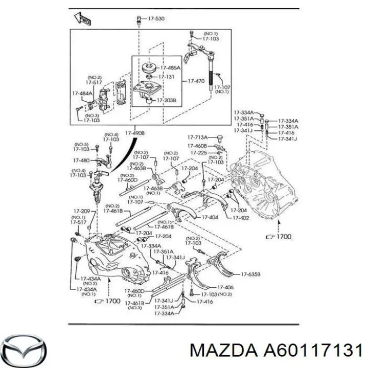Сальник коробки передач Mazda 6 (GH) (Мазда 6)