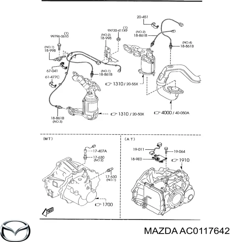 Купити AC0117642 Mazda 