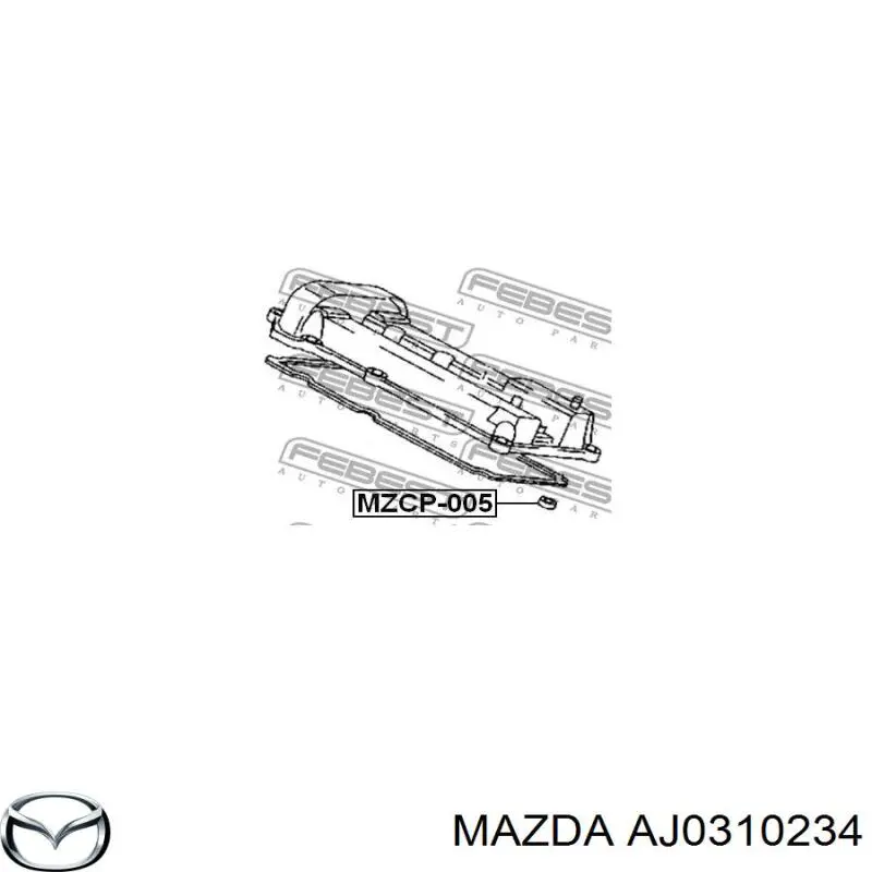 Кільце ущільнювальне свічкового колодязя Mazda AJ0310234 ціна, від 6.43 USD