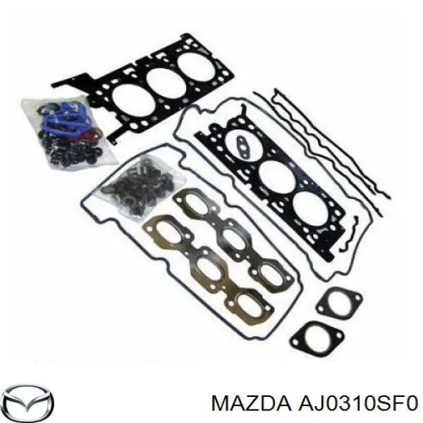 AJ0310SF0 Mazda комплект прокладок двигуна, верхній