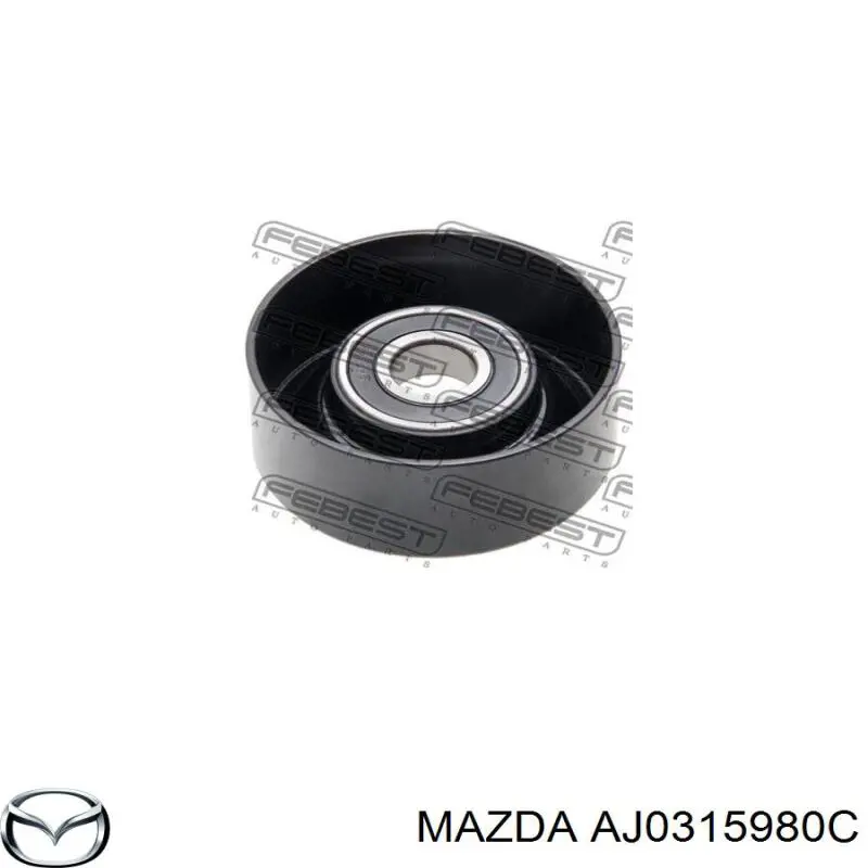 AJ0315980C Mazda Натяжна планка поліклинового ременя