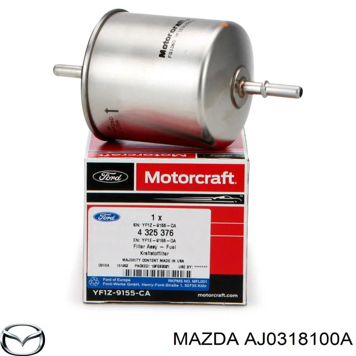 Котушка запалювання Mazda AJ0318100A ціна, від 20.72 USD