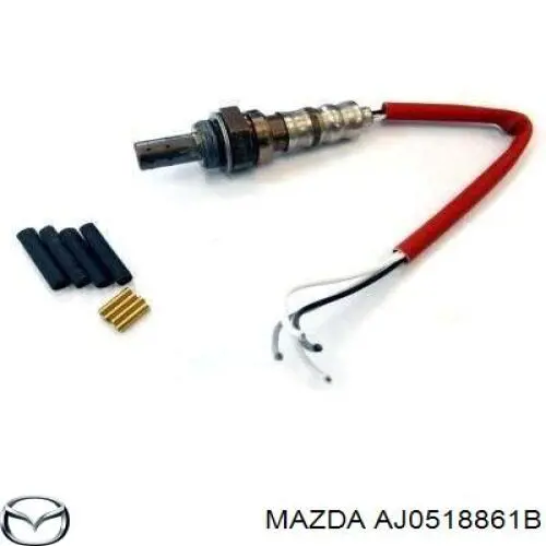 AJ0518861B Mazda лямбда-зонд, датчик кисню після каталізатора, лівий