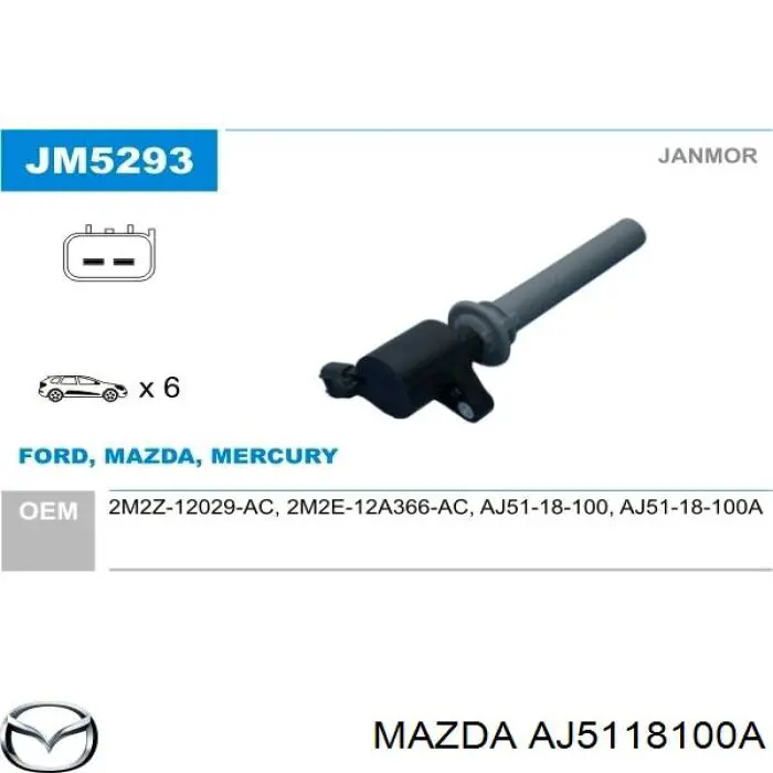 Котушка Ford 2M2E12A366AC