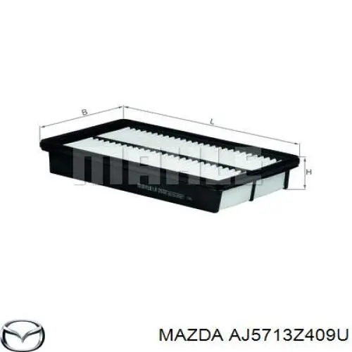 AJ5713Z409U Mazda Повітряний фільтр двигуна