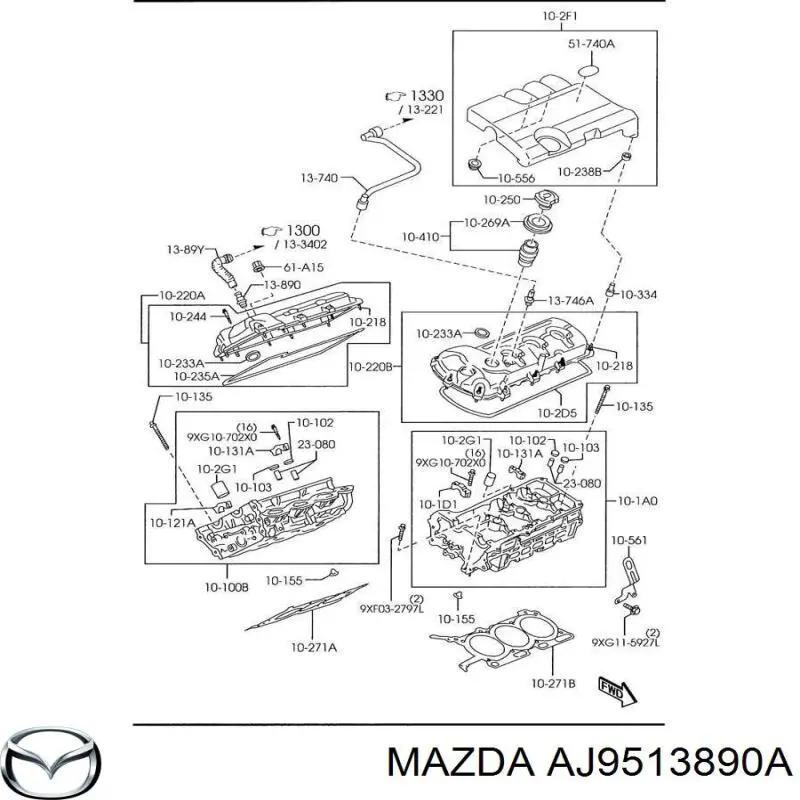  AJ9513890A Mazda