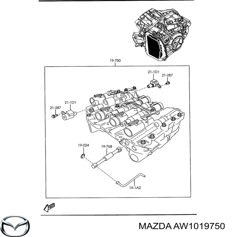  Mazda AW1019750 ціна, від 141.24 USD