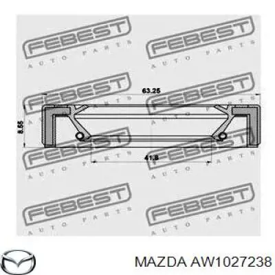 Купити AW1027238 Mazda Сальник піввісі переднього моста, лівої
