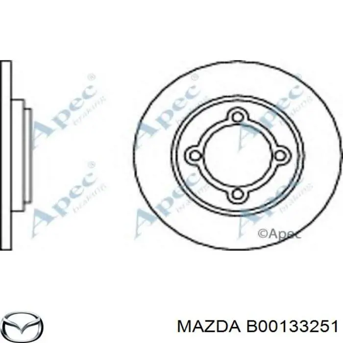 Гальмівні диски передні B00133251 Mazda