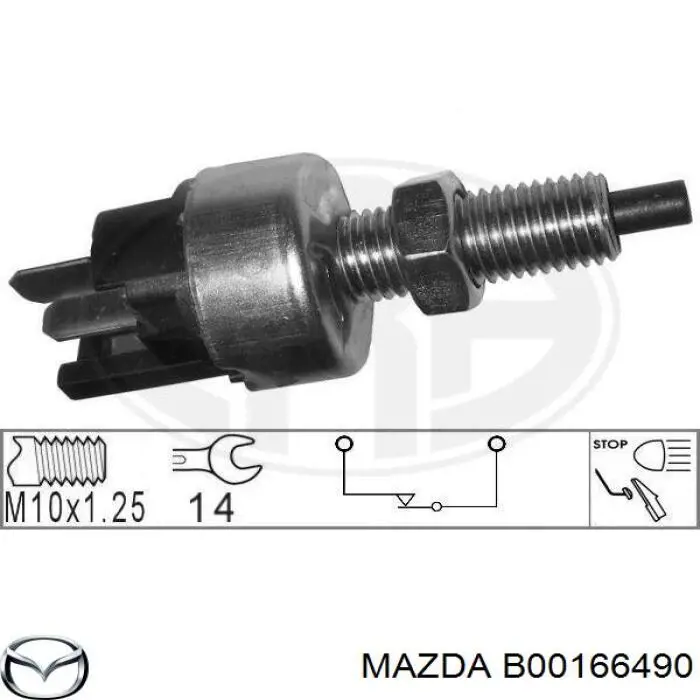 Купити B00166490 Mazda Датчик педалі гальма