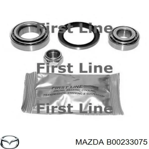 B00233075 Mazda Підшипник маточини задньої, зовнішній