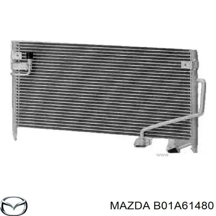 Радіатор кондиціонера B01A61480 Mazda