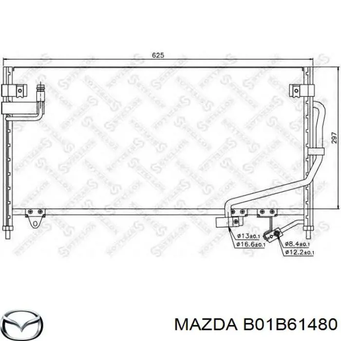 B01B61480 Mazda Конденсатор