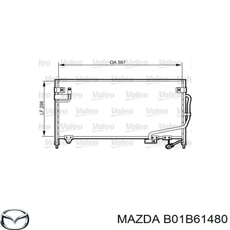 Конденсатор кондиціонера Mazda B01B61480 ціна, від 73.50 USD