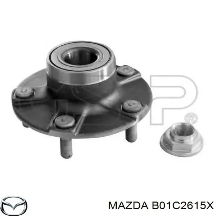 Задня маточина B01C2615X Mazda