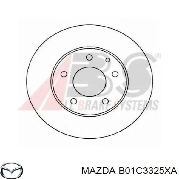 B01C3325XA Mazda диск гальмівний передній
