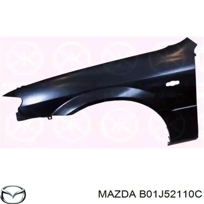 Крило переднє праве Mazda BC5E52110B ціна, від 57.01 USD
