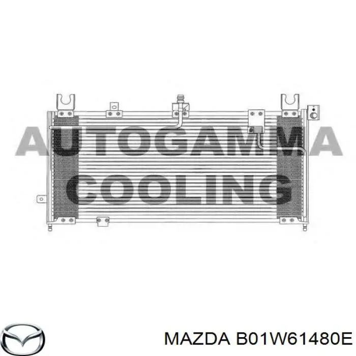Конденсатор кондиціонера Mazda B01W61480E ціна, від 108.09 USD