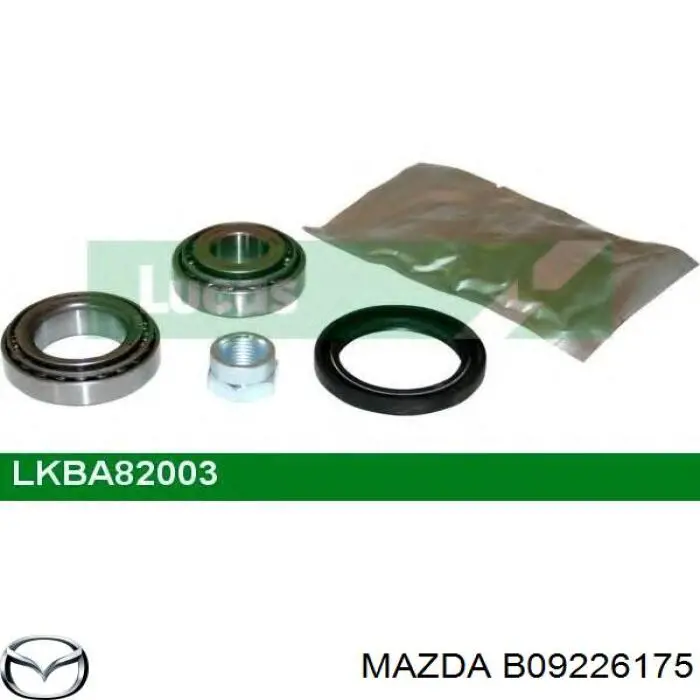 B09226175 Mazda Підшипник ступиці задньої, внутрішній