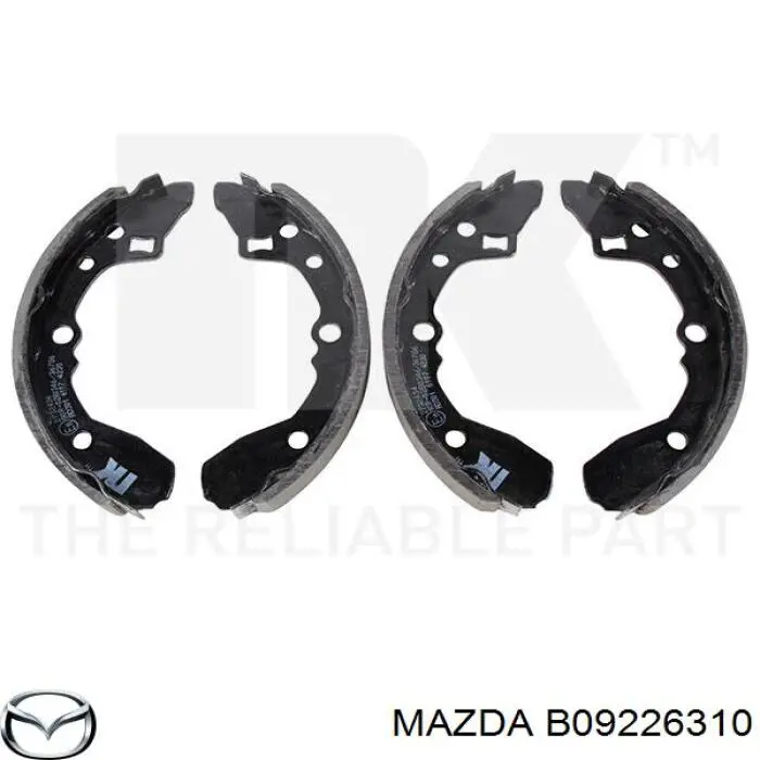 Купити B09226310 Mazda Колодки гальмові задні, барабанні