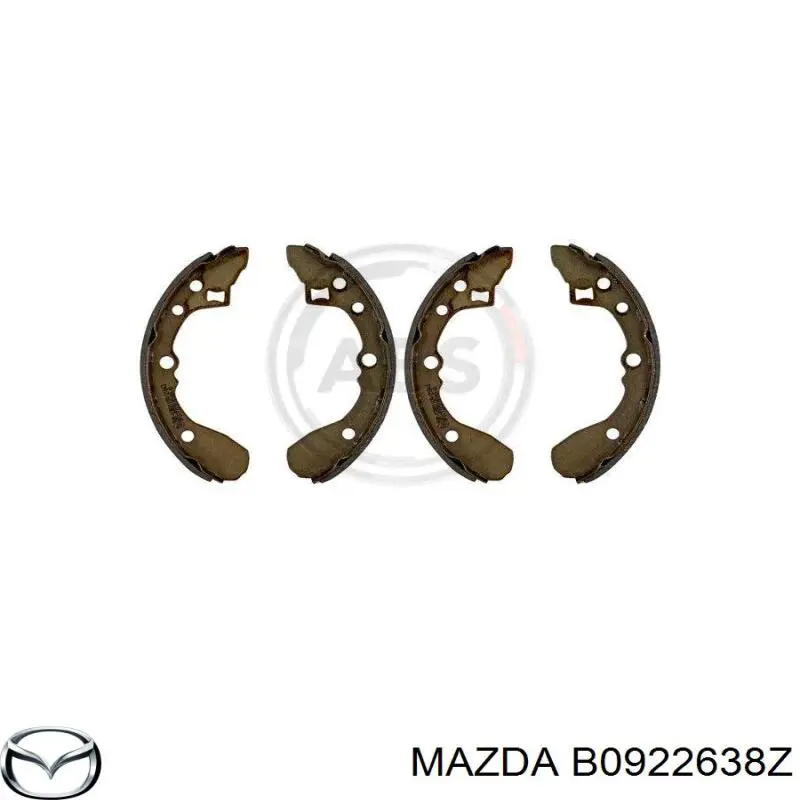 Купити B0922638Z Mazda Колодки гальмові задні, барабанні