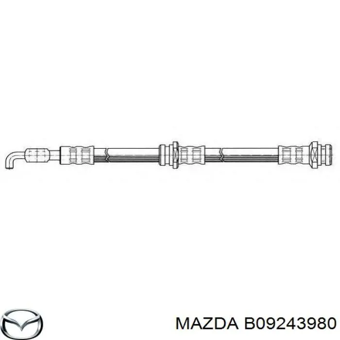 Шланг гальмівний передній Mazda SH20627 ціна, від 10.14 USD