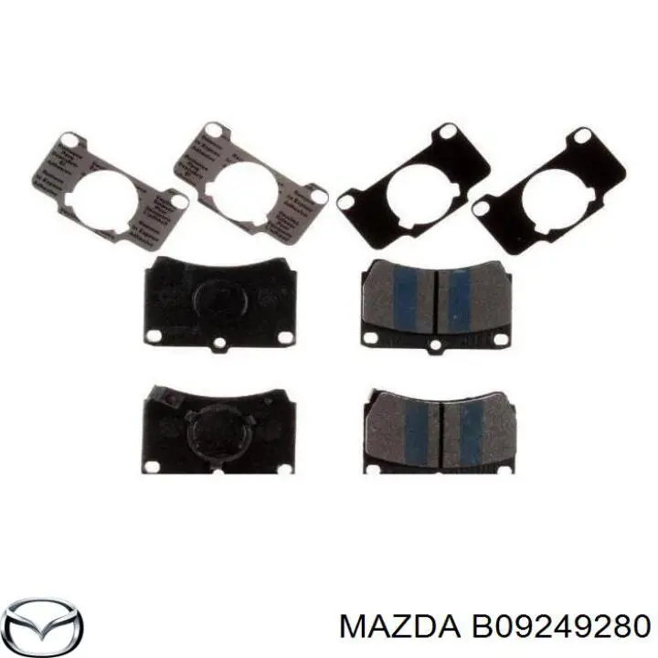 Гальмівні колодки Mazda B09249280 ціна, від 16.70 USD