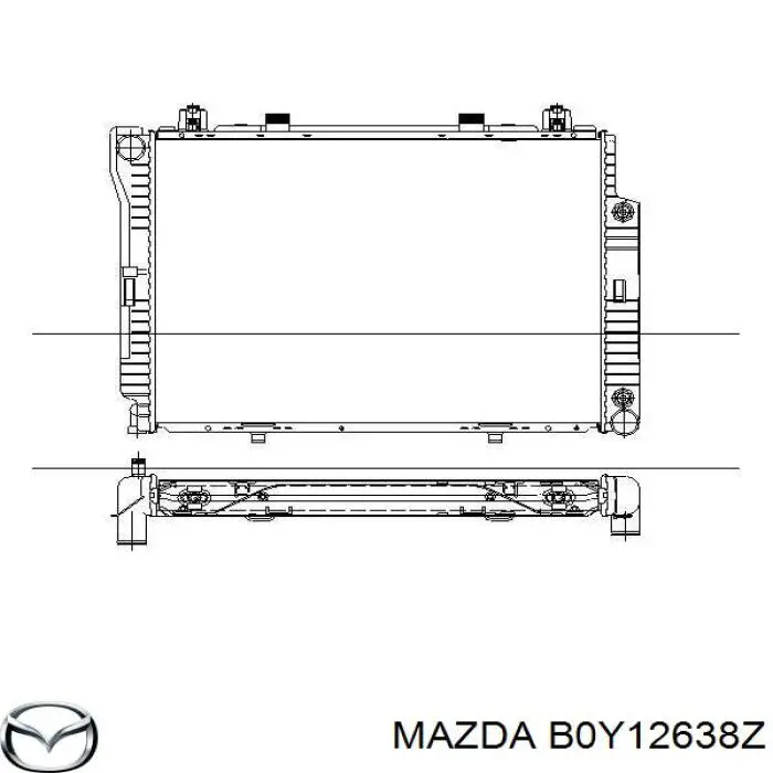 Колодки гальмові задні, барабанні B0Y12638Z Mazda