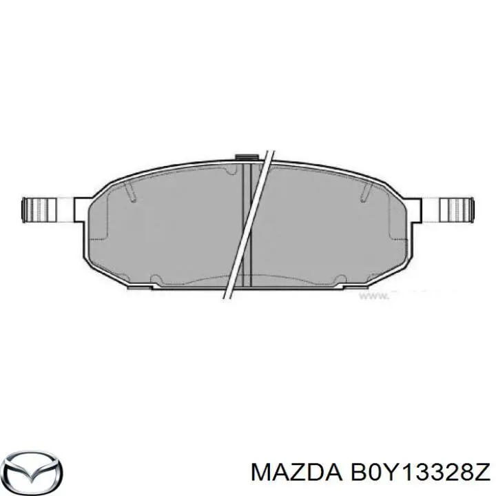 B0Y13328Z Mazda колодки гальмівні передні, дискові