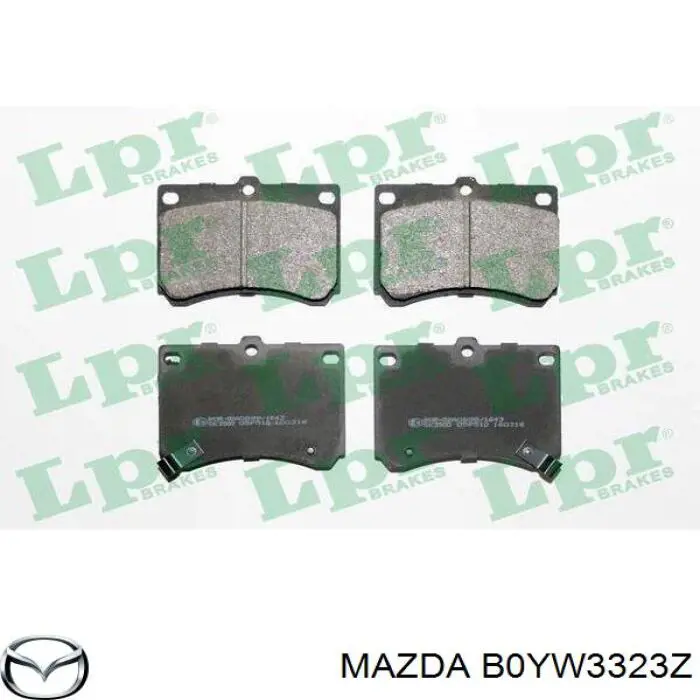 Гальмівні колодки Mazda B0YW3323Z ціна, від 13.77 USD