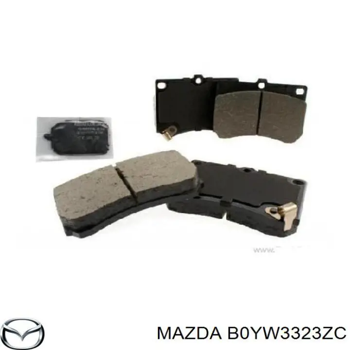 B0YW3323ZC Mazda колодки гальмівні передні, дискові
