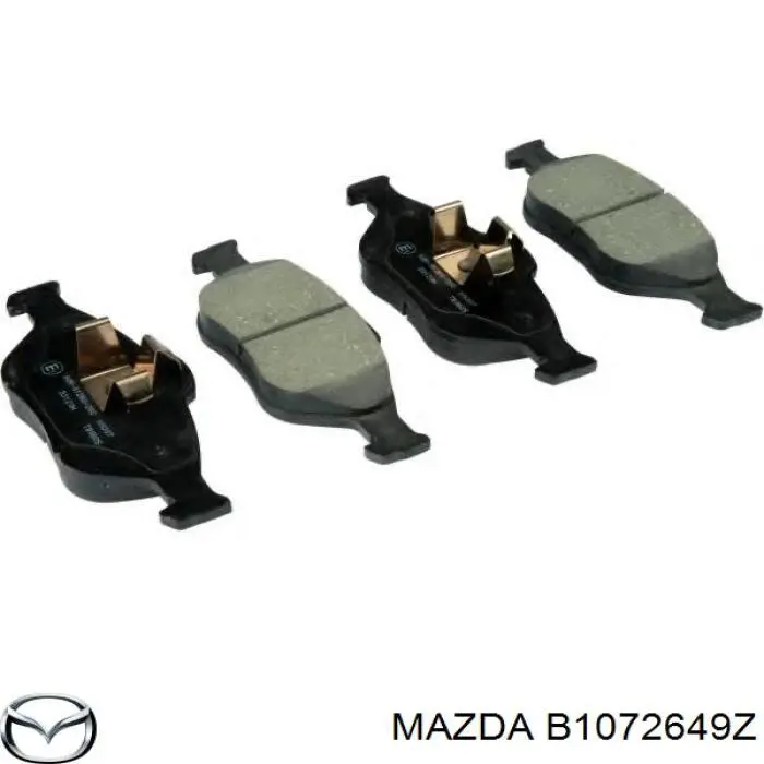B1072649Z Mazda колодки гальмові задні, дискові