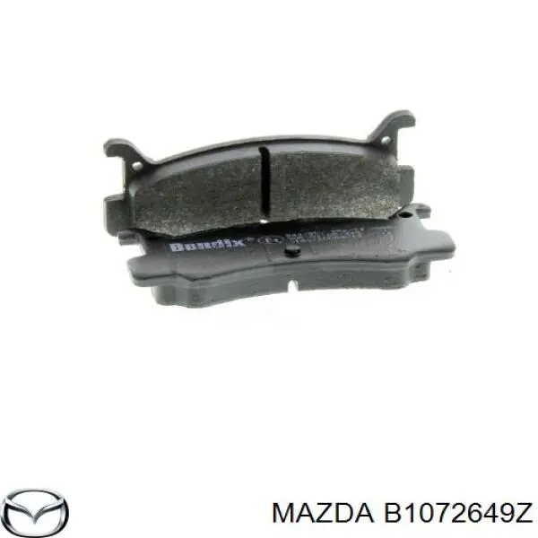 Задні гальмівні колодки Mazda B1072649Z ціна, від 20.53 USD