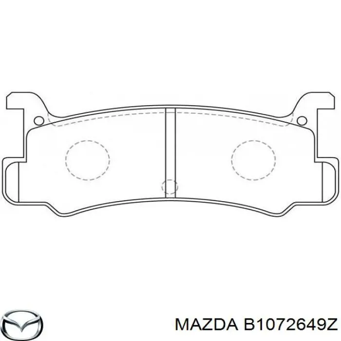 Купити B1072649Z Mazda Задні колодки