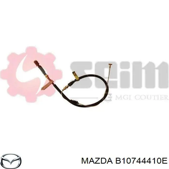 B10744410E Mazda Трос стоянкового гальма задній правий