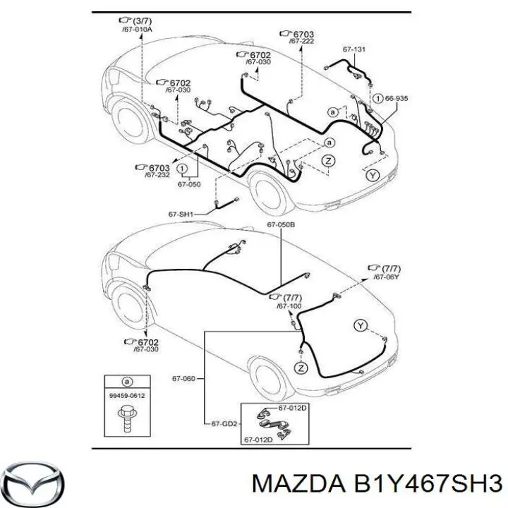 Роз'єм (фішка) фари Mazda B1Y467SH3 ціна, від 14.94 USD