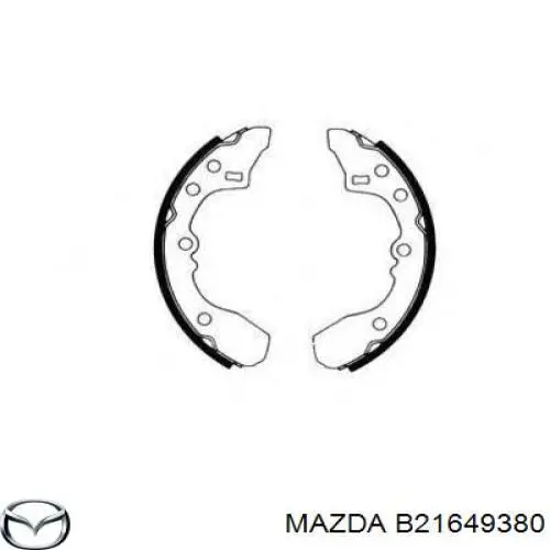 B21649380 Mazda Колодки гальмівні задні, барабанні