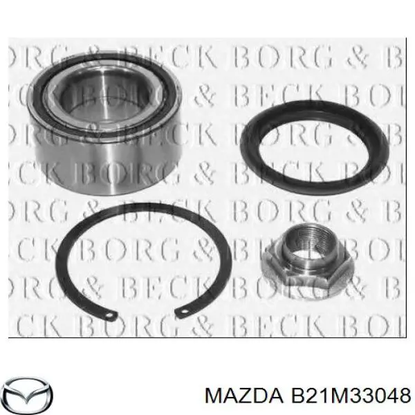 Комплект підшипник маточини передньої Mazda B21M33048 ціна, від 19.13 USD