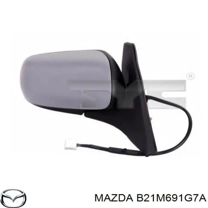 Купити B21M691G7A Mazda Дзеркальний елемент дзеркала заднього виду, лівого